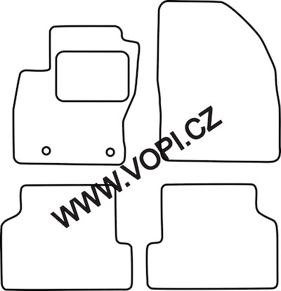 Autokoberce Ford Focus 11/2004 - 02/2011 Carfit (1446)